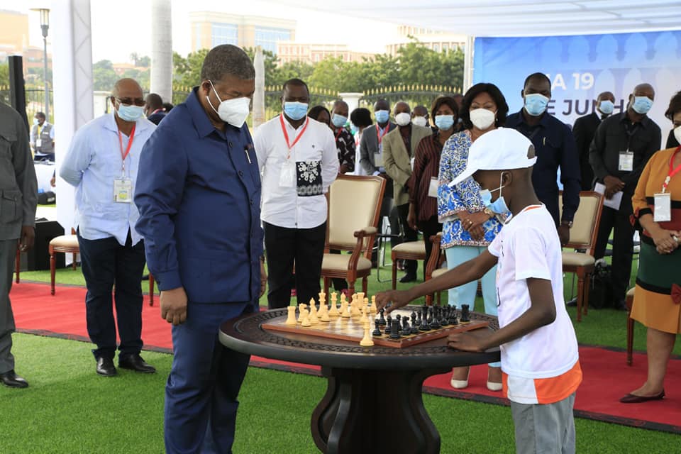 Evento de xadrez em Angola